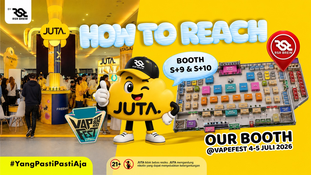 Ramaikan VAPEFEST 2026, Wajib Mampir ke Booth RSR Brew!
